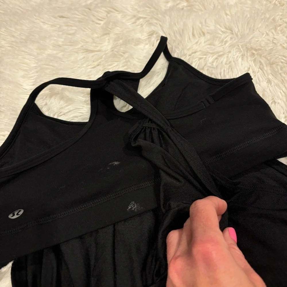 Lululemon No Limits Tank Top Black Bra Size 6 - Picture 10 of 13